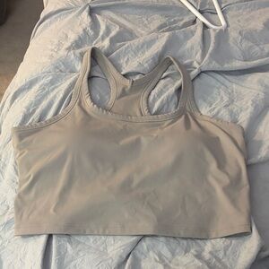 Seamless Nude Racerback Crop Top